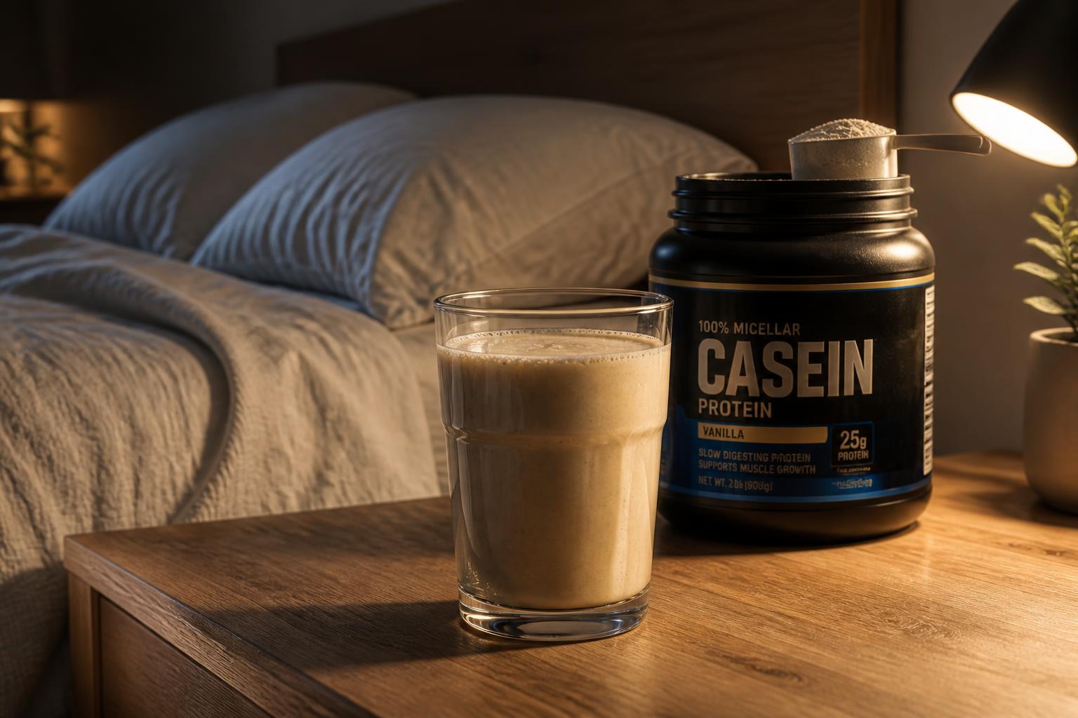 découvrez si consommer de la caséine avant de dormir est une stratégie efficace pour optimiser la récupération musculaire pendant la nuit.